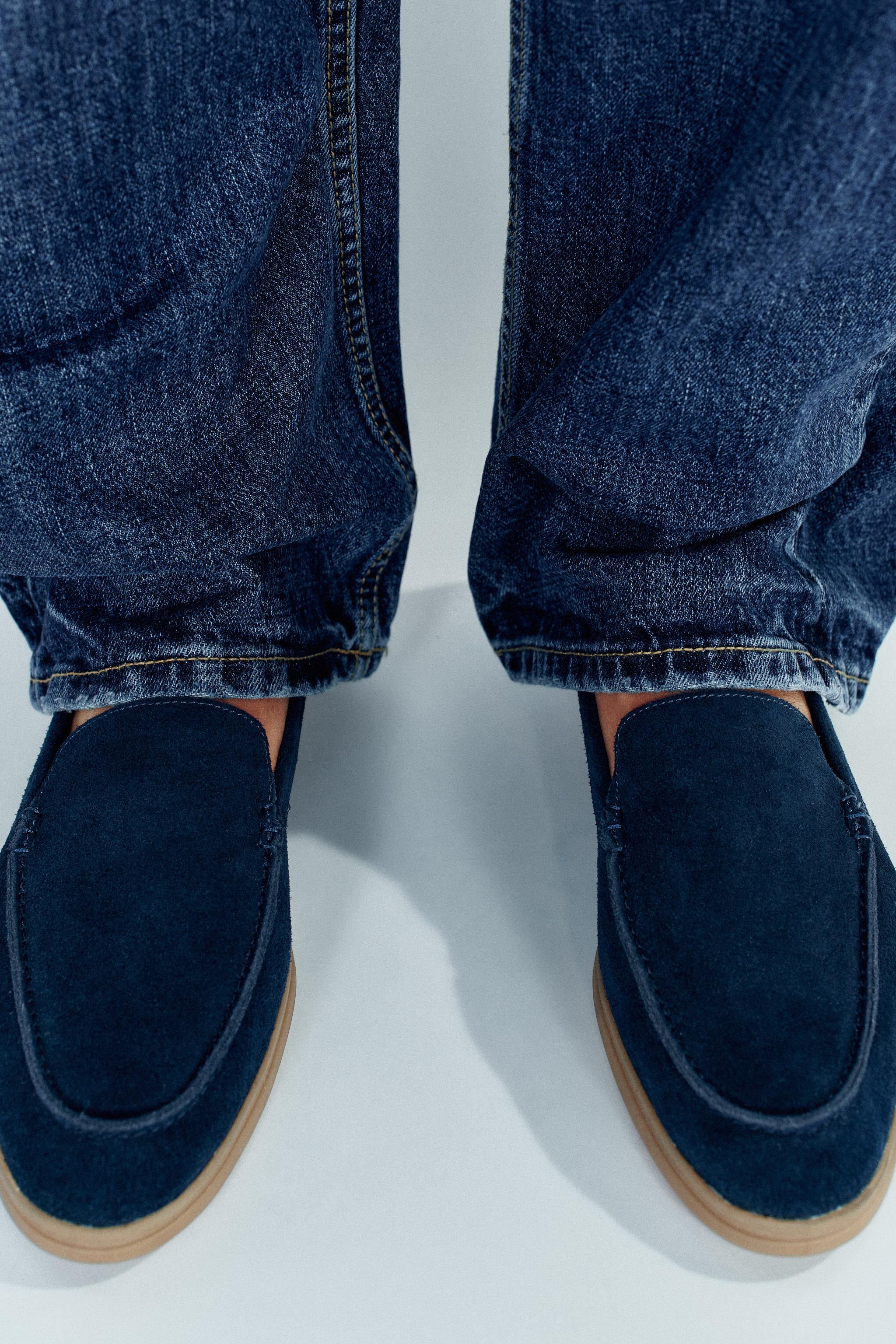 SUEDE FLAT LOAFERS