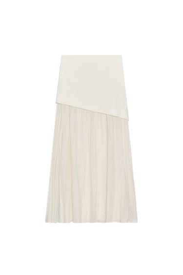 SAIA MIDI COMBINADA - Creme da Zara