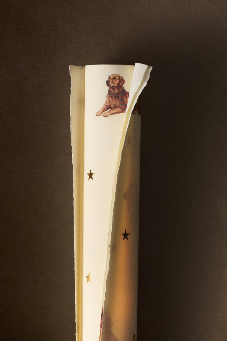CHRISTMAS PET GIFT WRAP — White