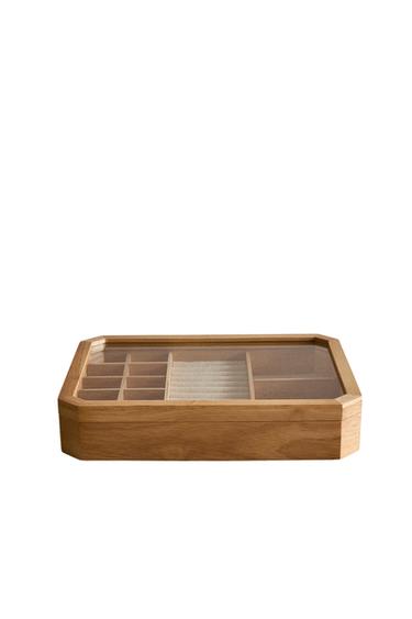 ウッド ジュエリーボックスライトベージュZaraのウッド ジュエリーボックス - ライトベージュ