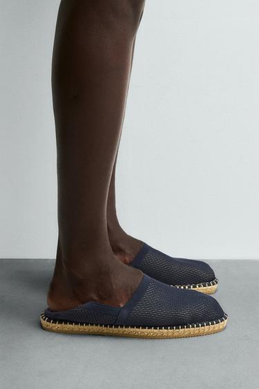 ESPADRILLE EN TISSU MAILLE - Bleu de Zara - Image 0