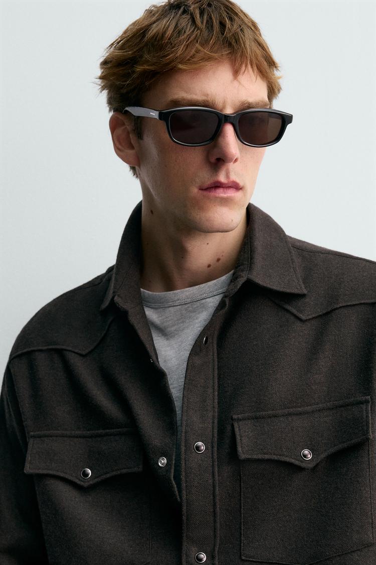 ZARA WESTERN SHIRT WITH WOOL AARON LEVINE X ZARA