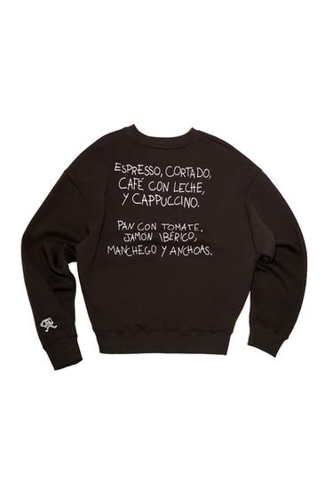 CUT-OUT PRINT SWEATSHIRT - Brown by Zara