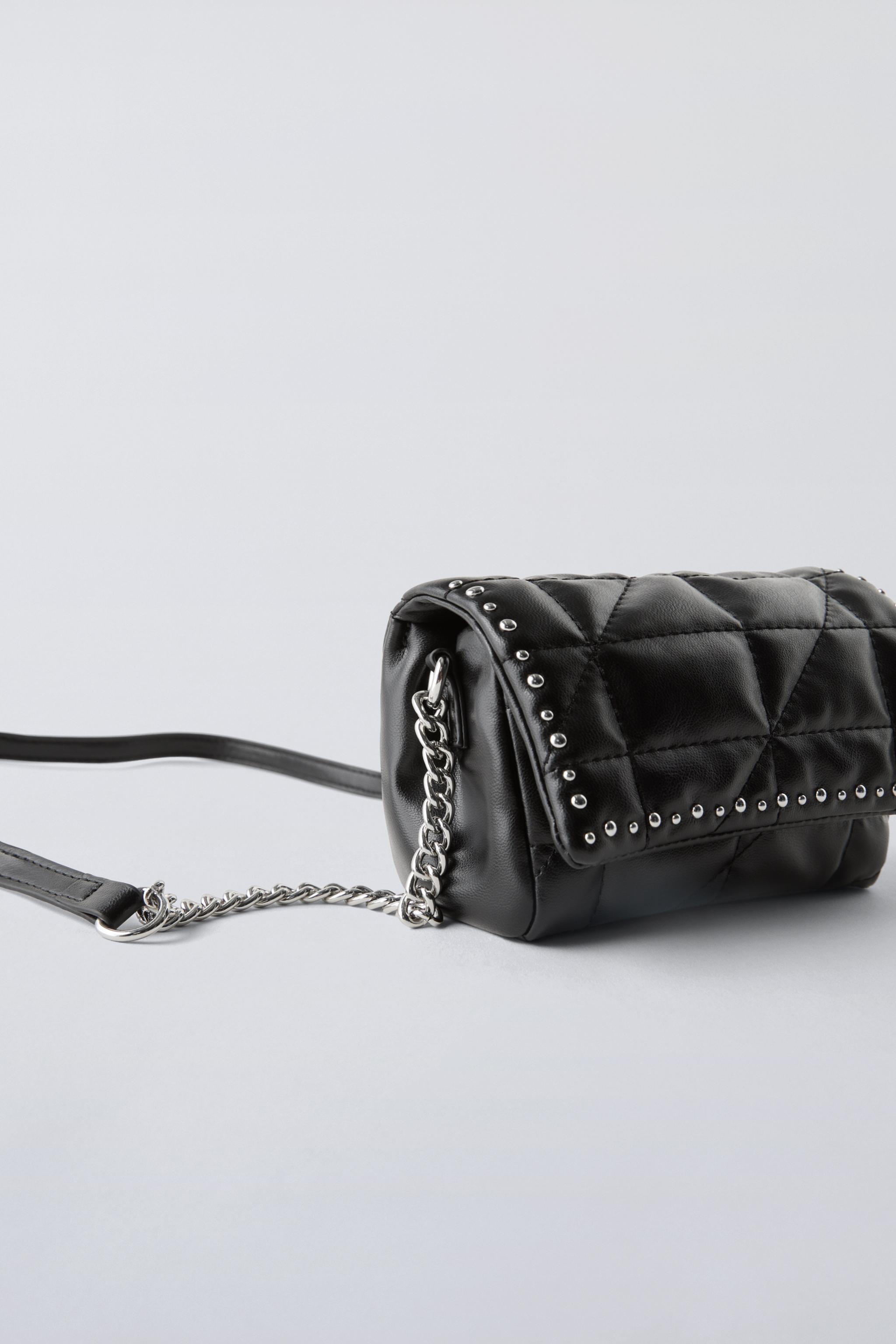 Bolso zara fashion tachas negro