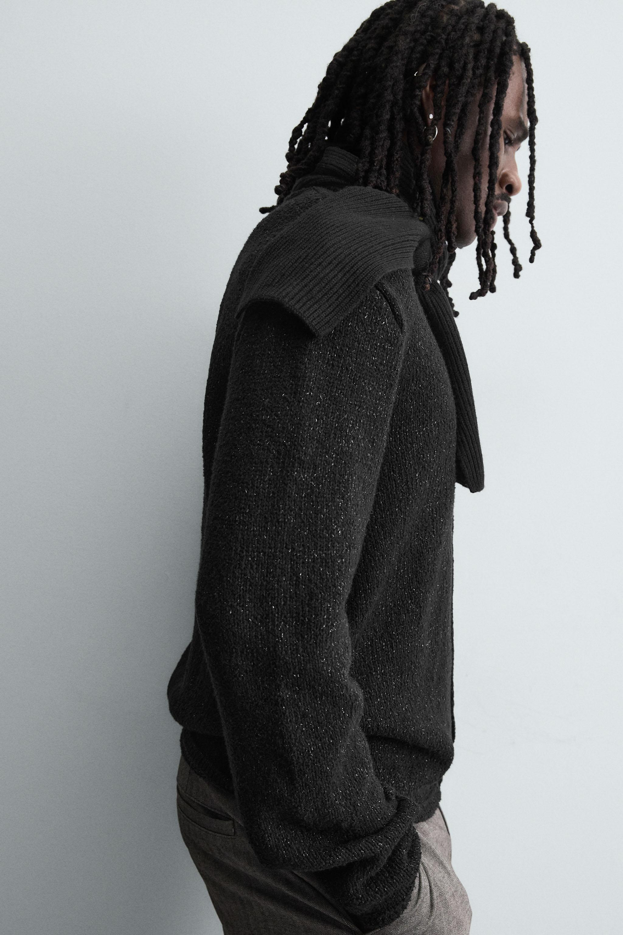 CARDIGAN TEXTURÉ BRILLANT