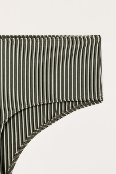 STRIPED BIKINI BOTTOMS LIMITED EDITION - Green by Zara - Image 4