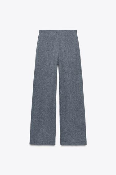 PANTALÓN PALAZZO SOTF TOUCH - Gris medio de Zara