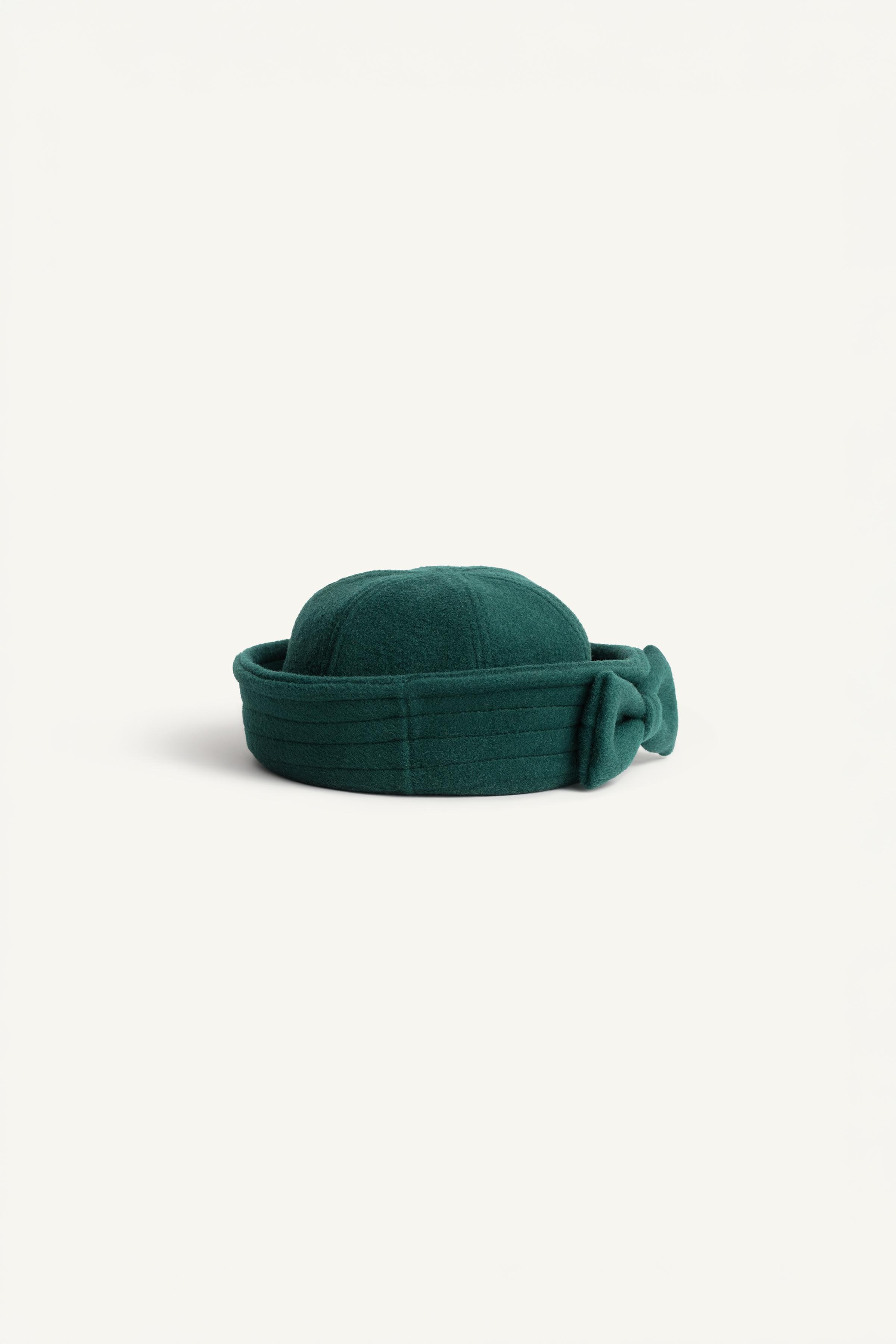 LIMITED EDITION 100% WOOL BOW CAP HAT