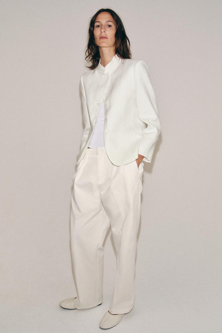 Blazer de lino 100% ZW COLLECTION 5