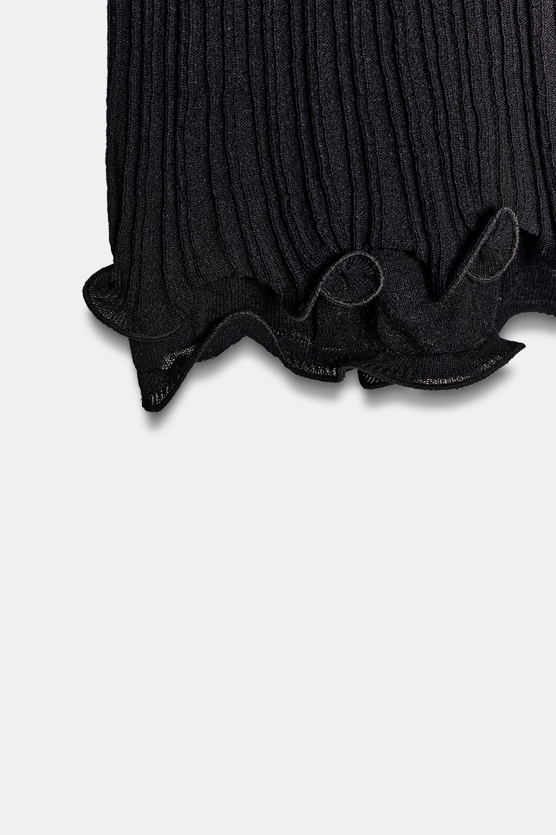 DOUBLE-LAYER KNIT MIDI SKIRT thumbnail 8