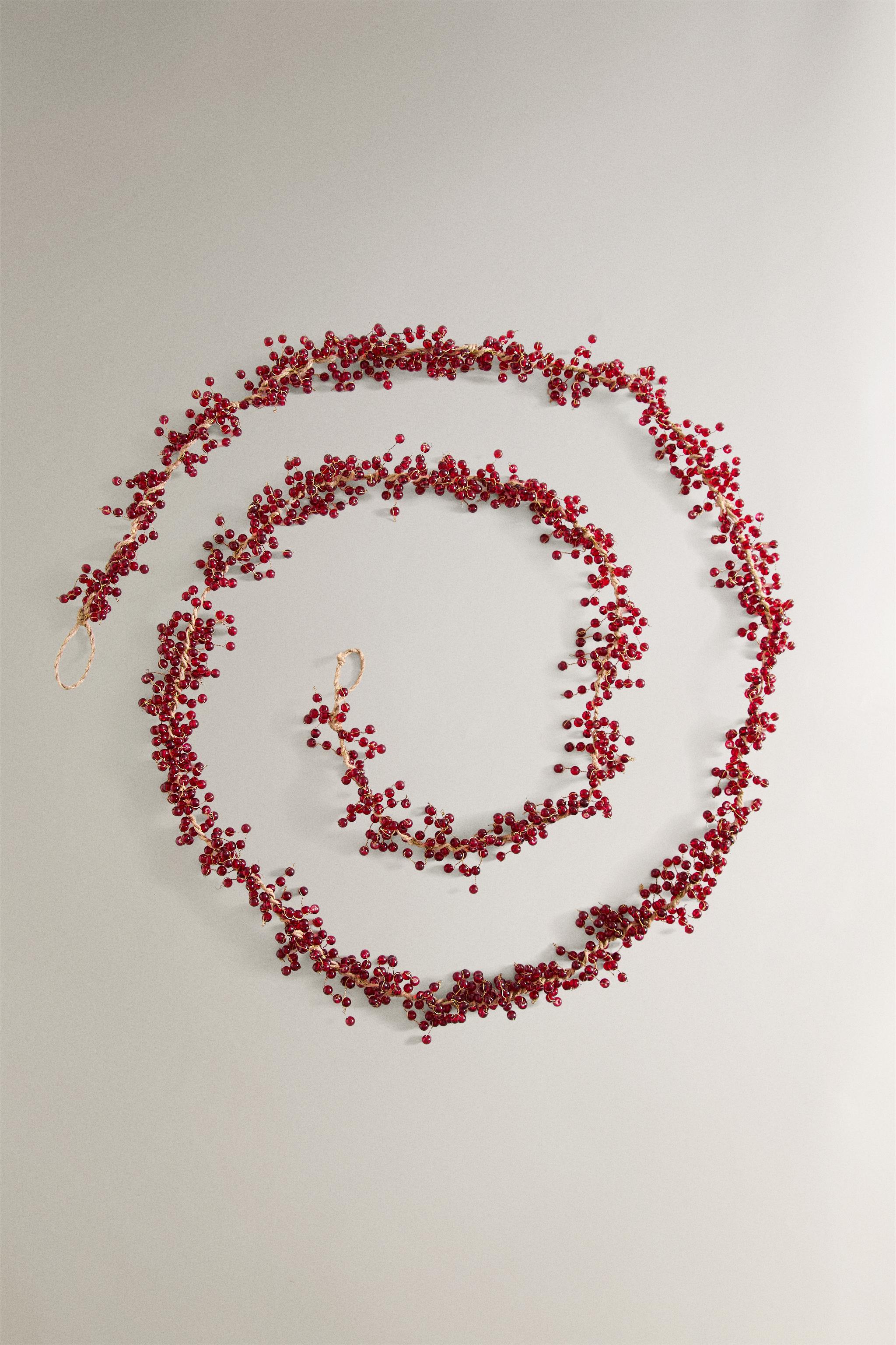 GUIRLANDE BOULES ROUGES