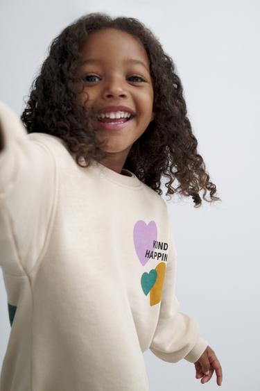 CONJUNTO SUDADERA Y LEGGING ESTAMPADO - Beige oscuro de Zara