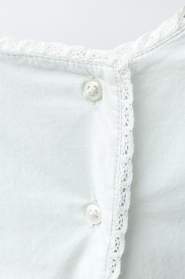 ENSEMBLE CHEMISE ET CULOTTE BRODÉES - Bleu pastel de Zara - Image 2