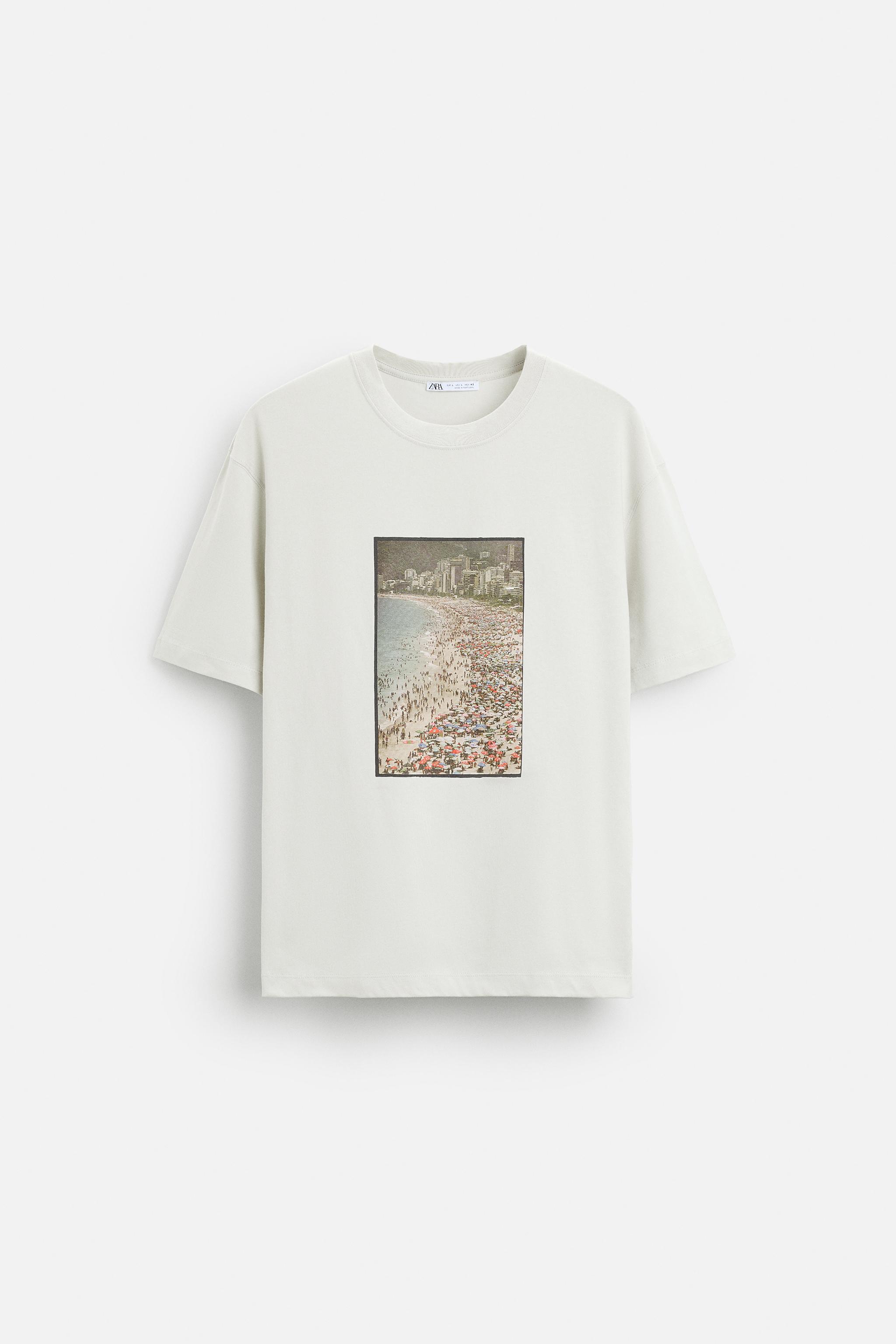 スペイン発送 ZARA フォトグラフィーTシャツ ラファエル・モウラ スペイン発送 ZARA フォトグラフィーTシャツ ラファエル・モウラ