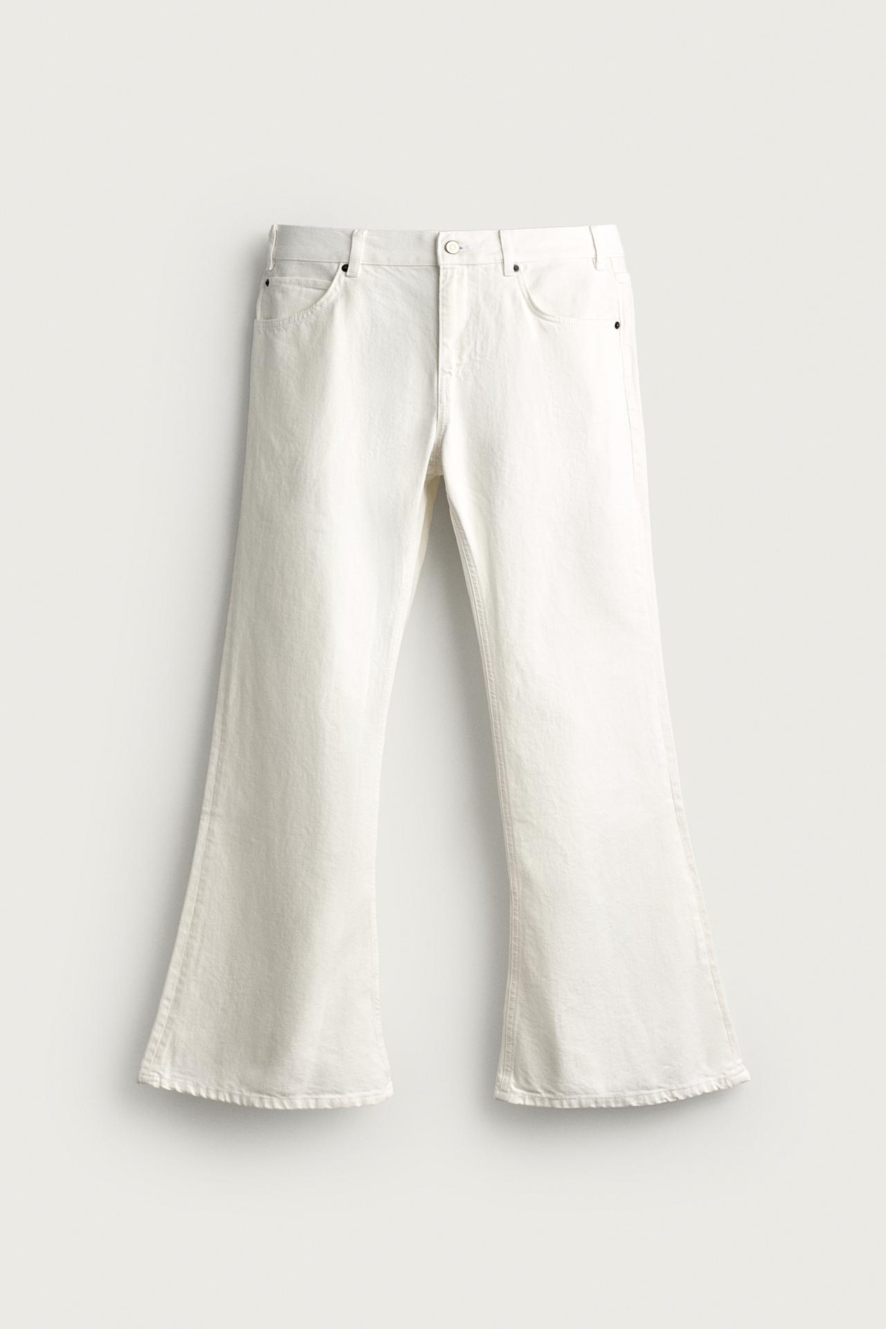 FLARE FIT JEANS — White