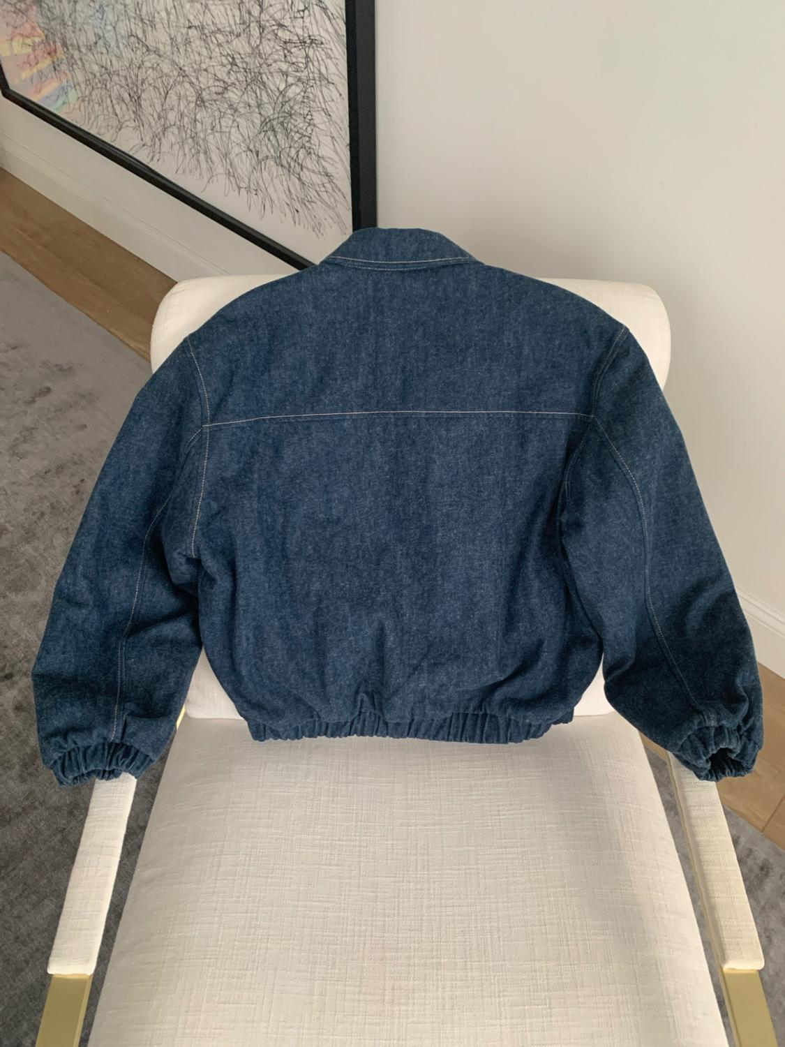 DENIM BOMBER JACKET - Image 2