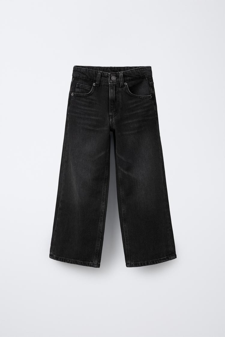 ワイドレッグデニムパンツ - ブラック | ZARA Japan / 日本