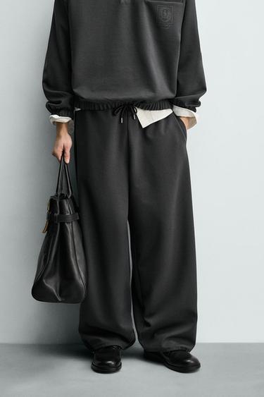 TECHNICAL BAGGY FIT JOGGERS - Anthracite grey by Zara