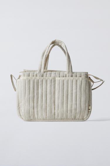 PACK OF STRIPED MATERNITY BAGS - Ecru White by Zara