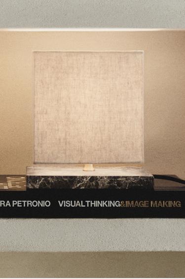 Zara CUBE TABLE LAMP - Gray