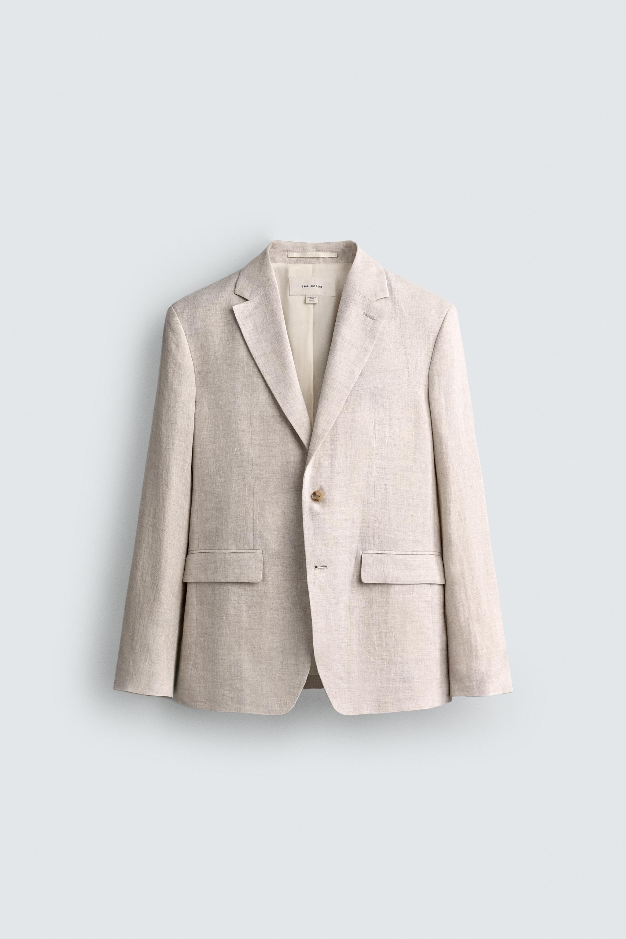 100%リネンブレザー - サンド | ZARA Japan / 日本