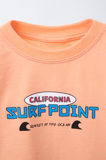 PRINTED T-SHIRT - Orange by Zara - Image 2