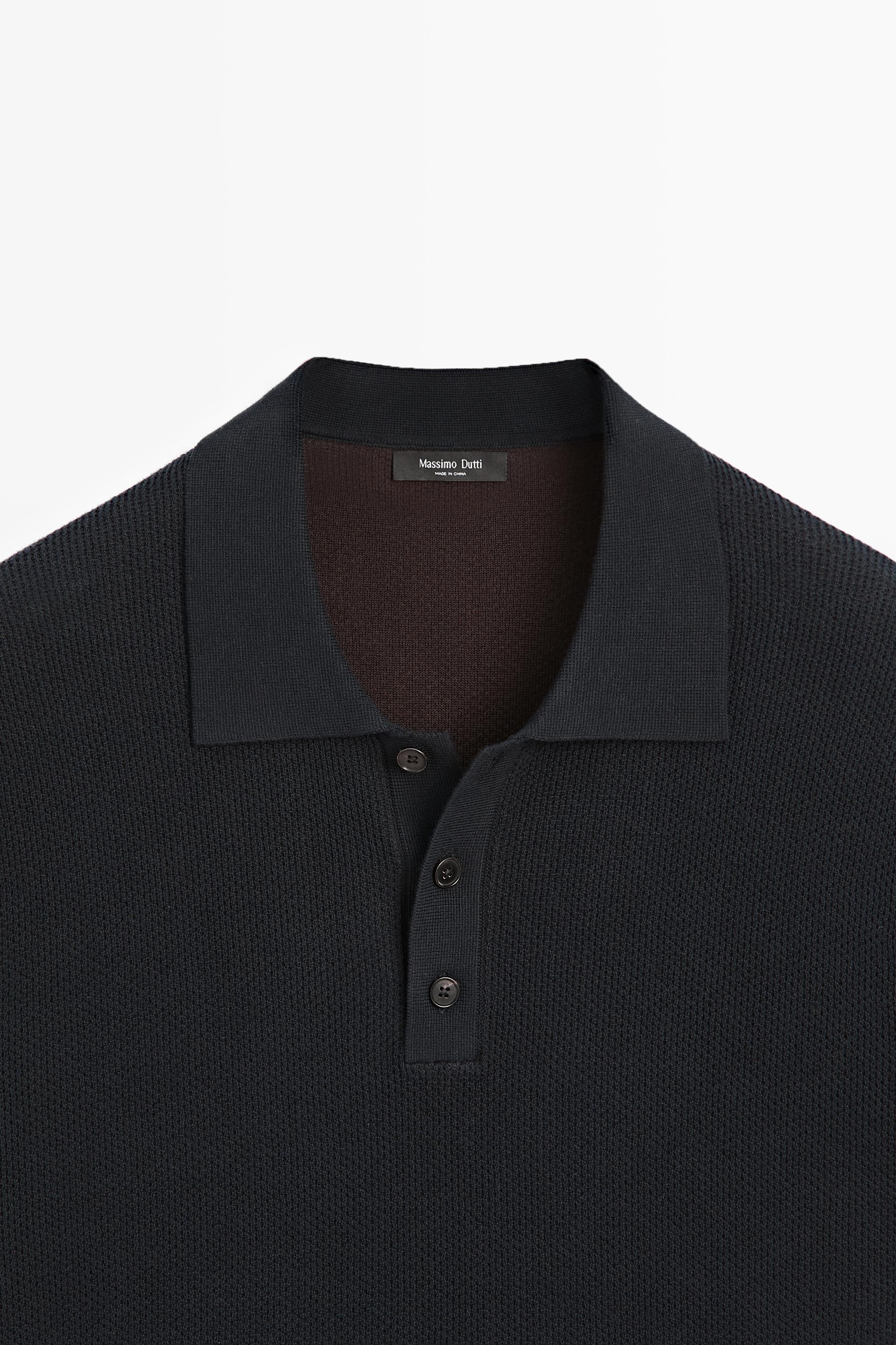 Polo texturé 100 % coton