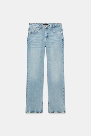 Z1975 MID-WAIST DENIM JEANS - Mid-blue by Zara - Image 0