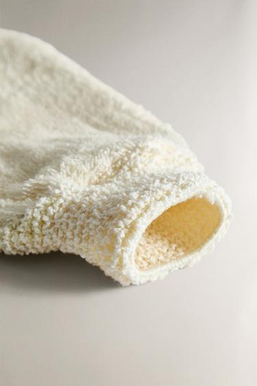 COTTON EXFOLIATING GLOVE - Ivory by Zara - Image 2