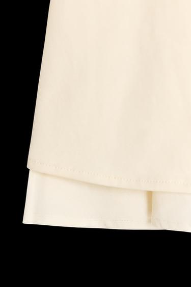 VOLUMINOUS SHORT DRESS - Butter by Zara