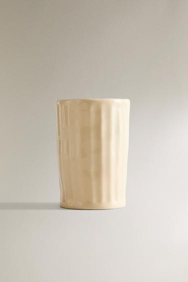 ZAHNPUTZBECHER RELIEF - Cremefarben / Beige von Zara - Bild 0
