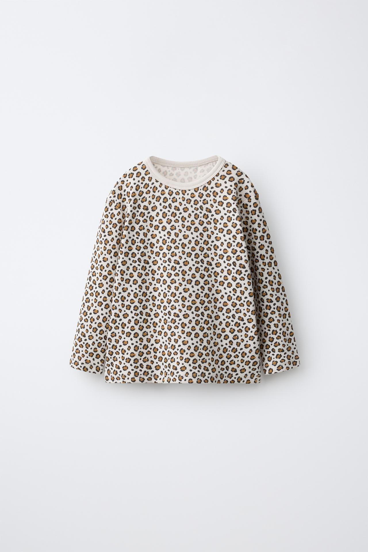 1 1/2-6 YEARS/ ANIMAL PRINT PYJAMAS — Leopard