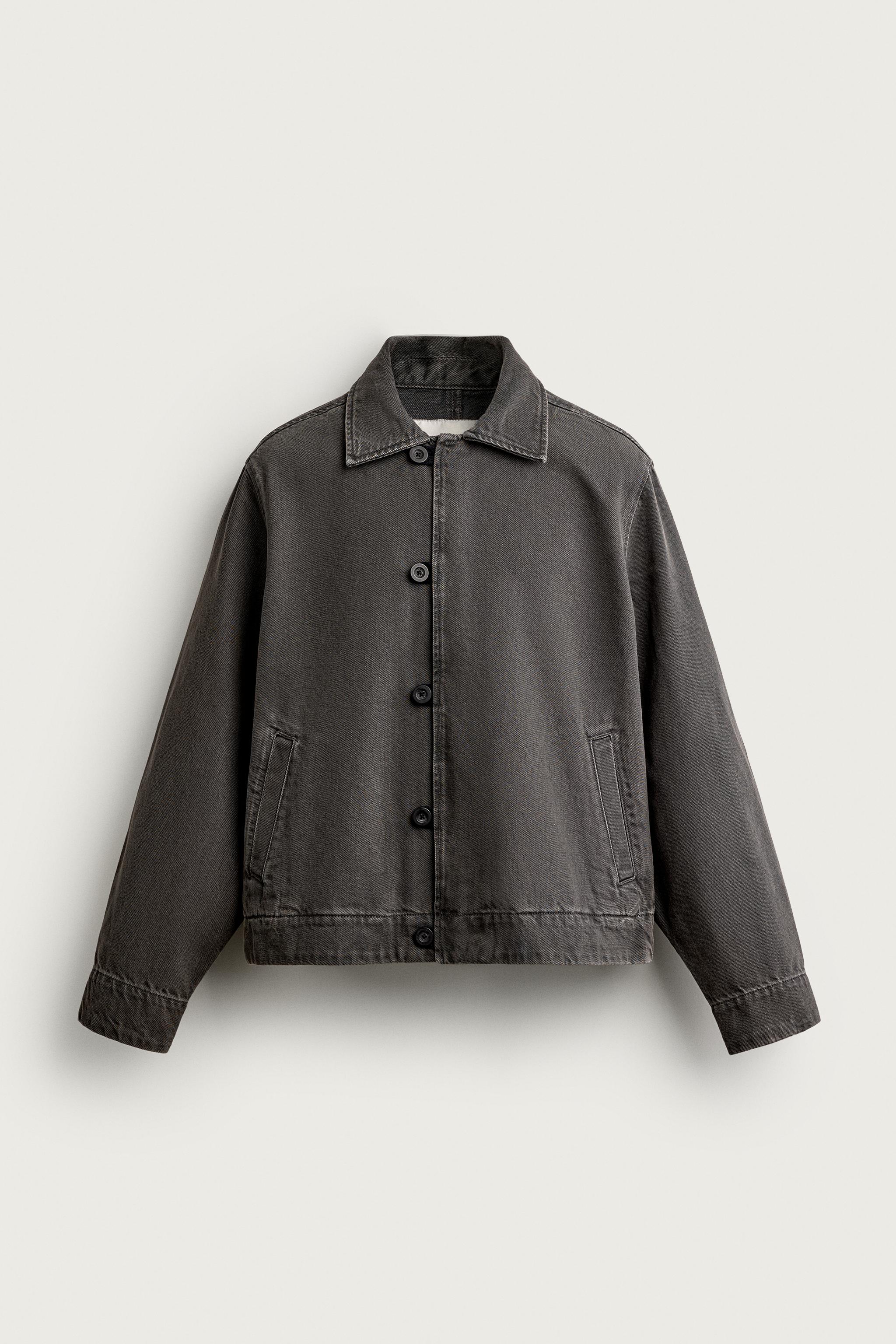 BLOUSON DÉLAVÉ CROPPED FIT