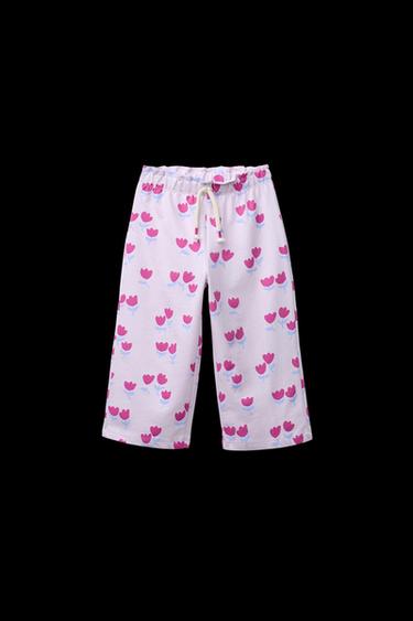 CULOTTE MIT PRINT - Flieder von Zara