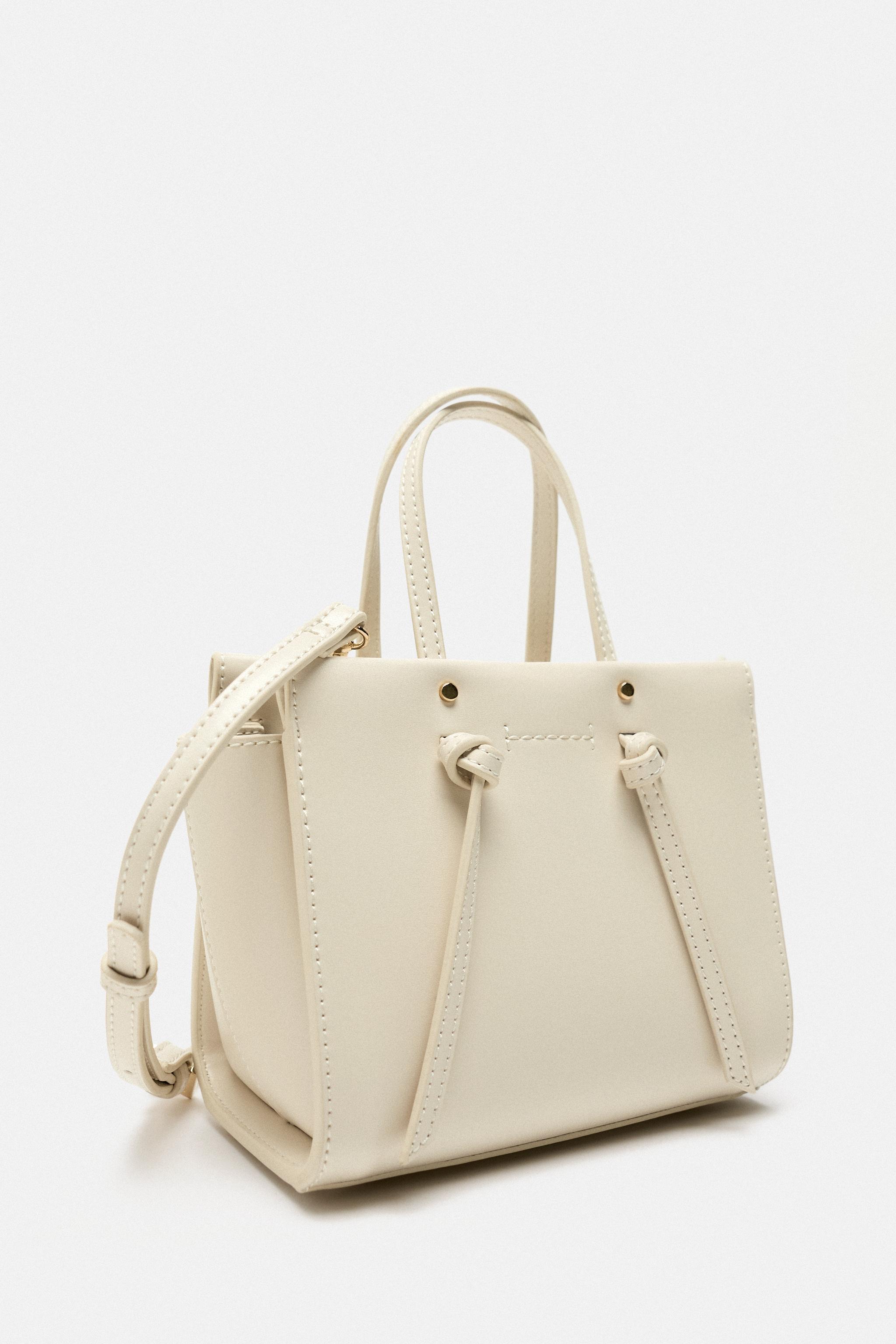 Zara mini bag with knots sale