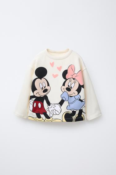 MICKEY & MINNIE MOUSE © DISNEY SOFT TOUCH T-SHIRT - Ecru by Zara - Image 0