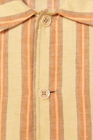 GESTREIFTES HEMD AUS 100 % LEINEN – LIMITED EDITION - 089 von Zara