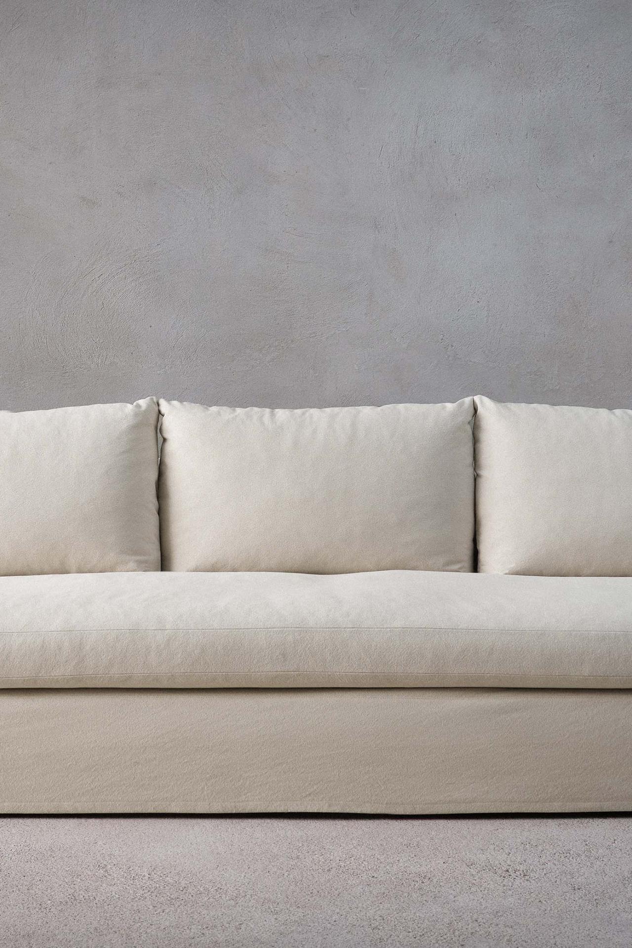 SOFA 01 LINEN COVER — Light beige