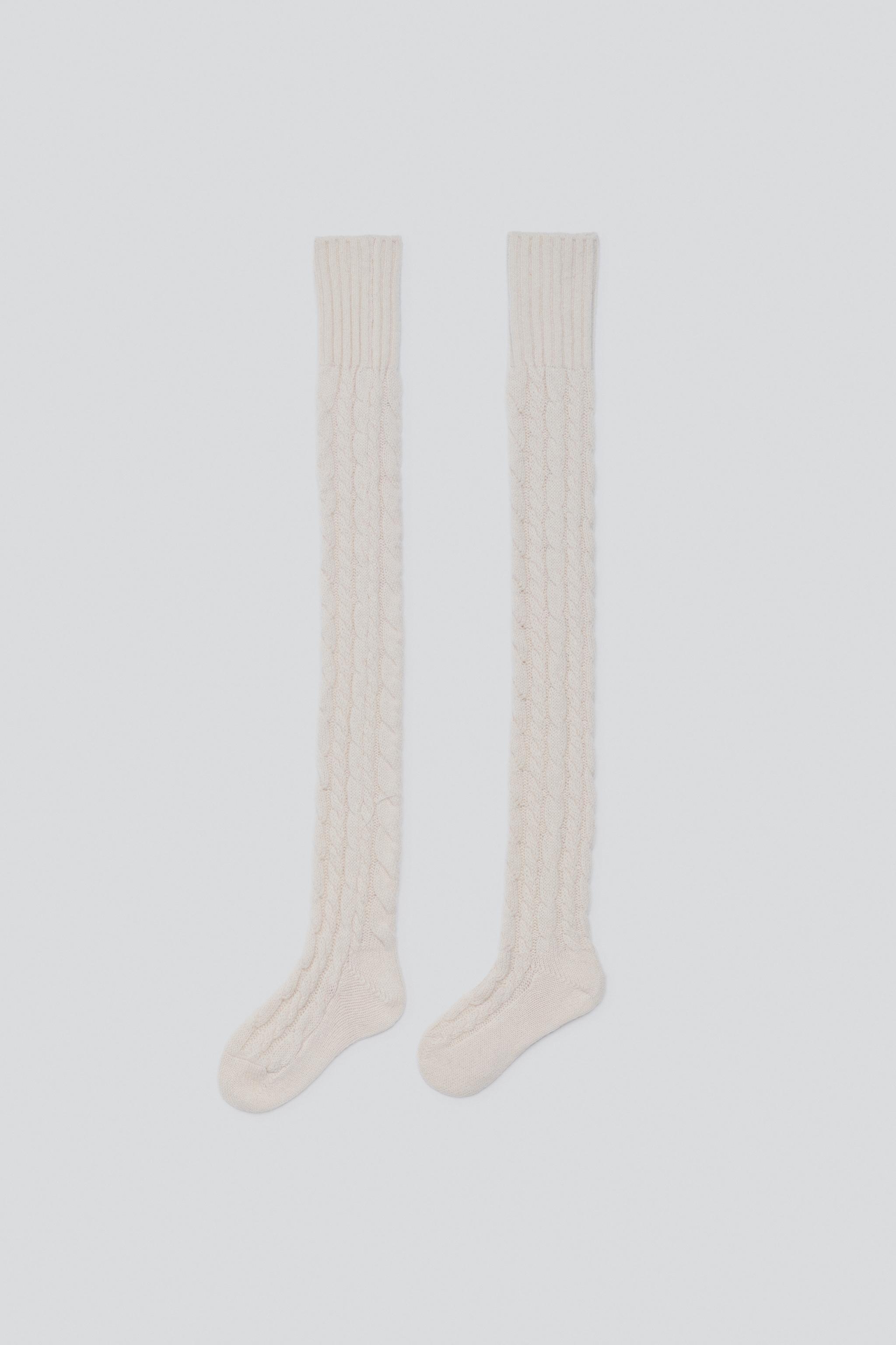 COLLANTS maille torsadée 100% LAINE