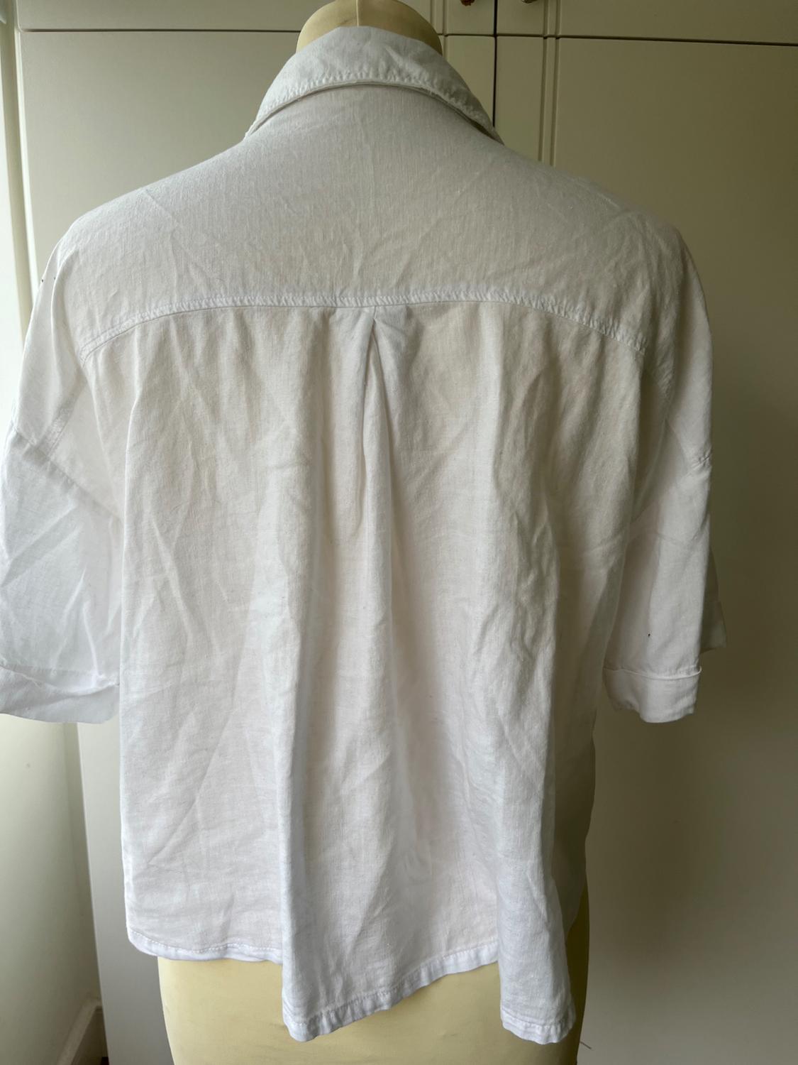 LINEN BLEND SHORT SLEEVE SHIRT - Image 4