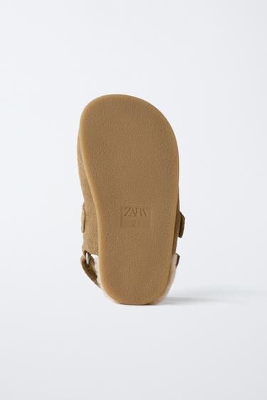 SABOTS EN CUIR PIEDS NUS - Marron de Zara - Image 6
