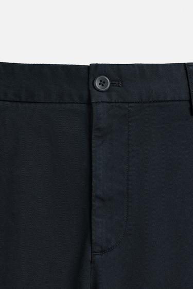 PANTALON CHINO TWILL - Bleu marine de Zara - Image 7