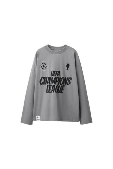 Zara UEFA CHAMPIONS LEAGUE ® PRINTED T-SHIRT - Gray