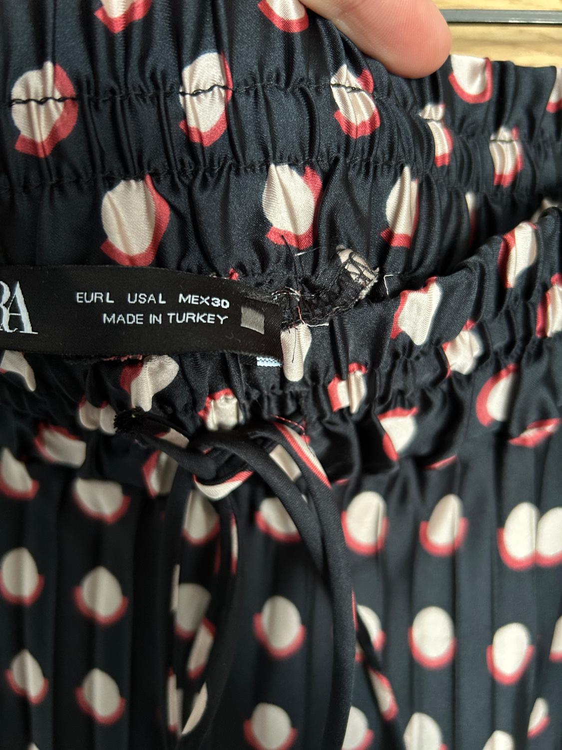 POLKA DOT PLEATED SKIRT - Image 3