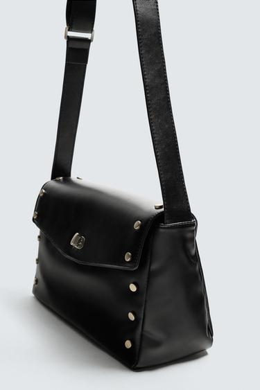 CROSSBODY BAG WITH METAL DETAIL - Black by Zara - Image 2