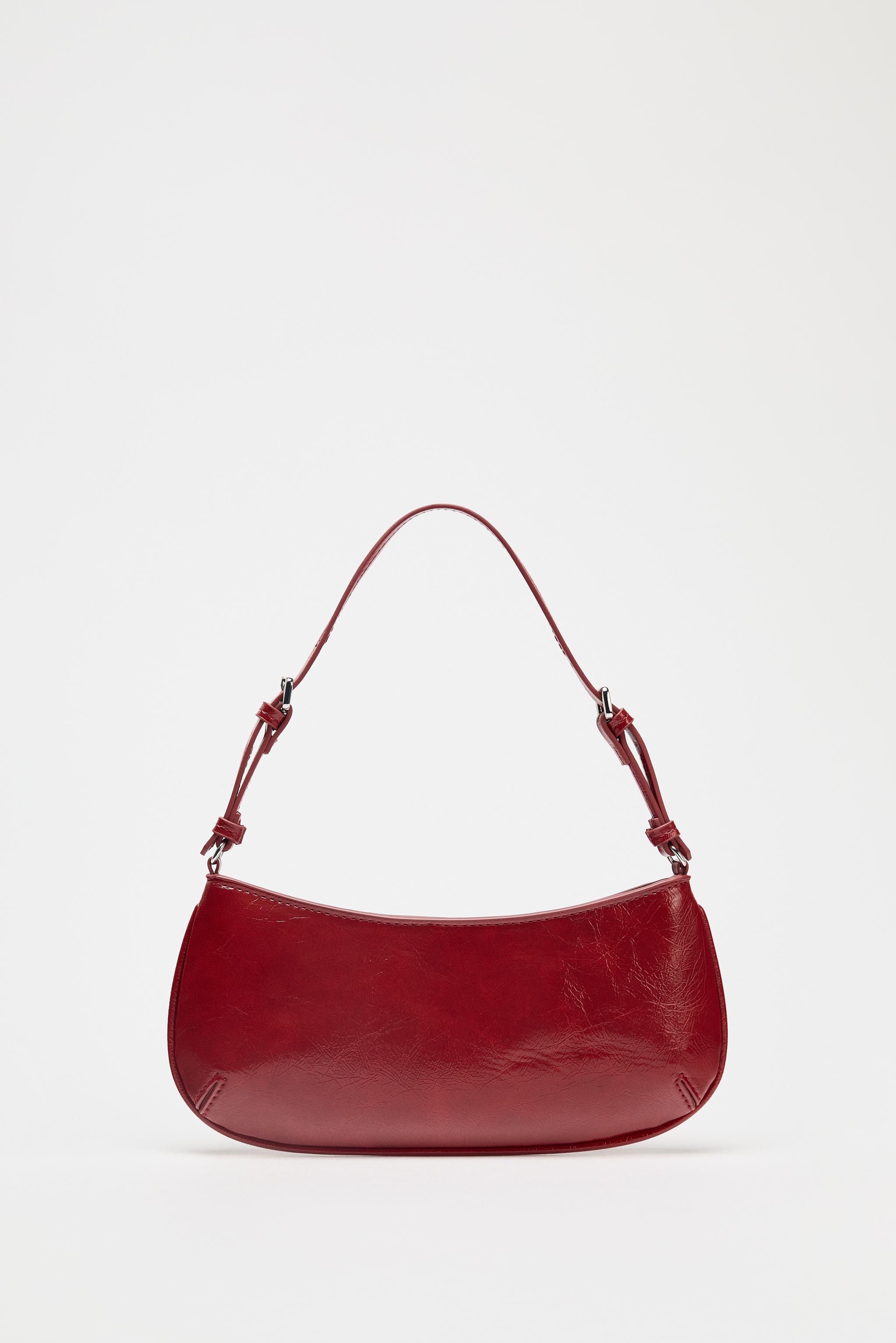 Zara Mini Crossbody Bag Red Leather Purses Red Crossbody Bag Zara