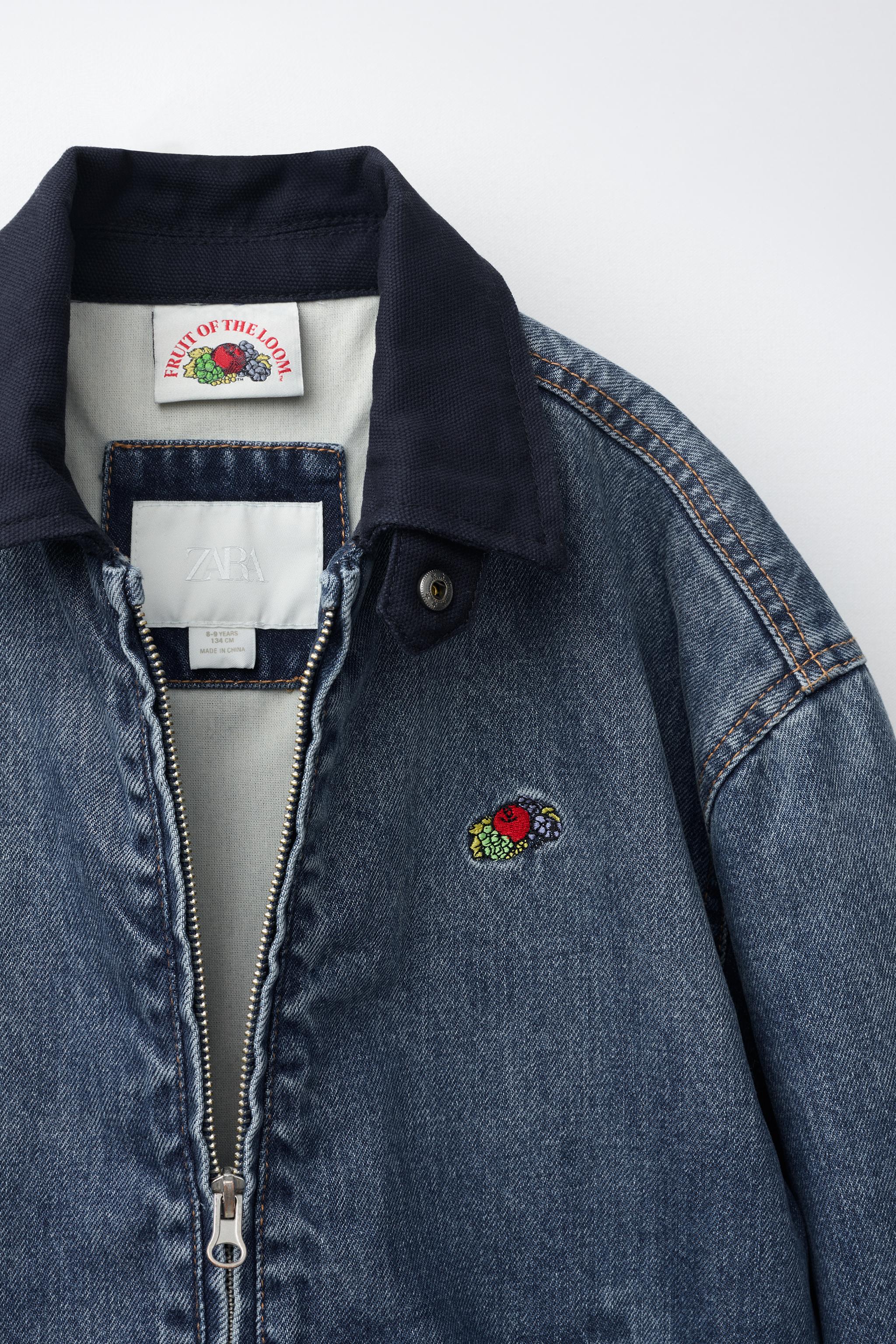 VESTE EN JEAN BRODÉE FRUIT OF THE LOOM™