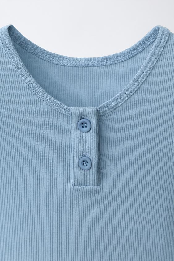 TOP UNI PUKAS SURF - Bleu délavé de Zara - Image 2
