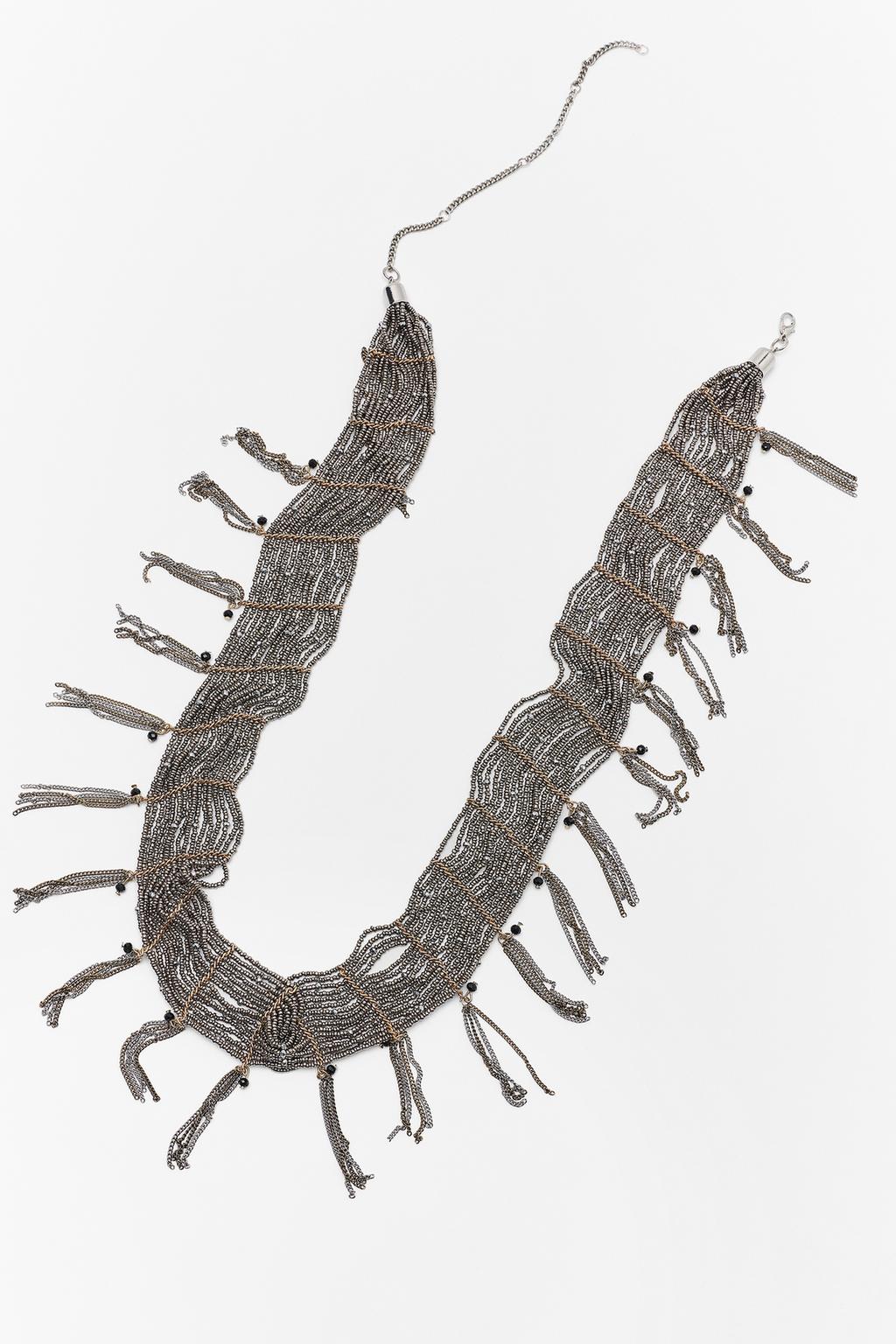 BEAD AND CHAIN BELT