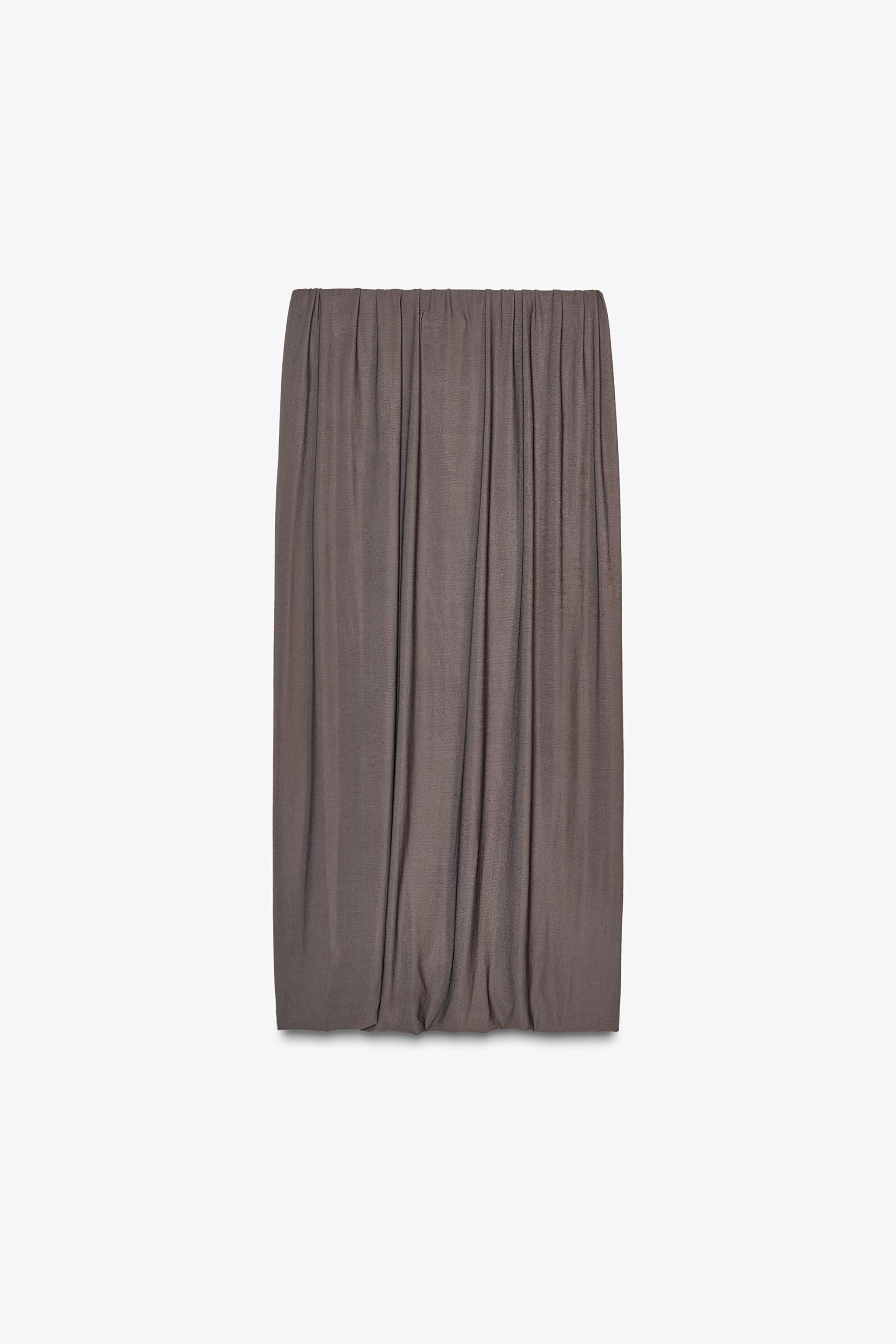 スペイン発送 ZARA ドレープバルーンスカート 上品カジュアル org.jpg